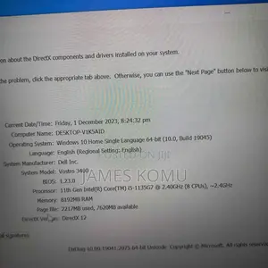 Laptop Dell Vostro 3400 8GB Intel Core I5 SSD 256GB