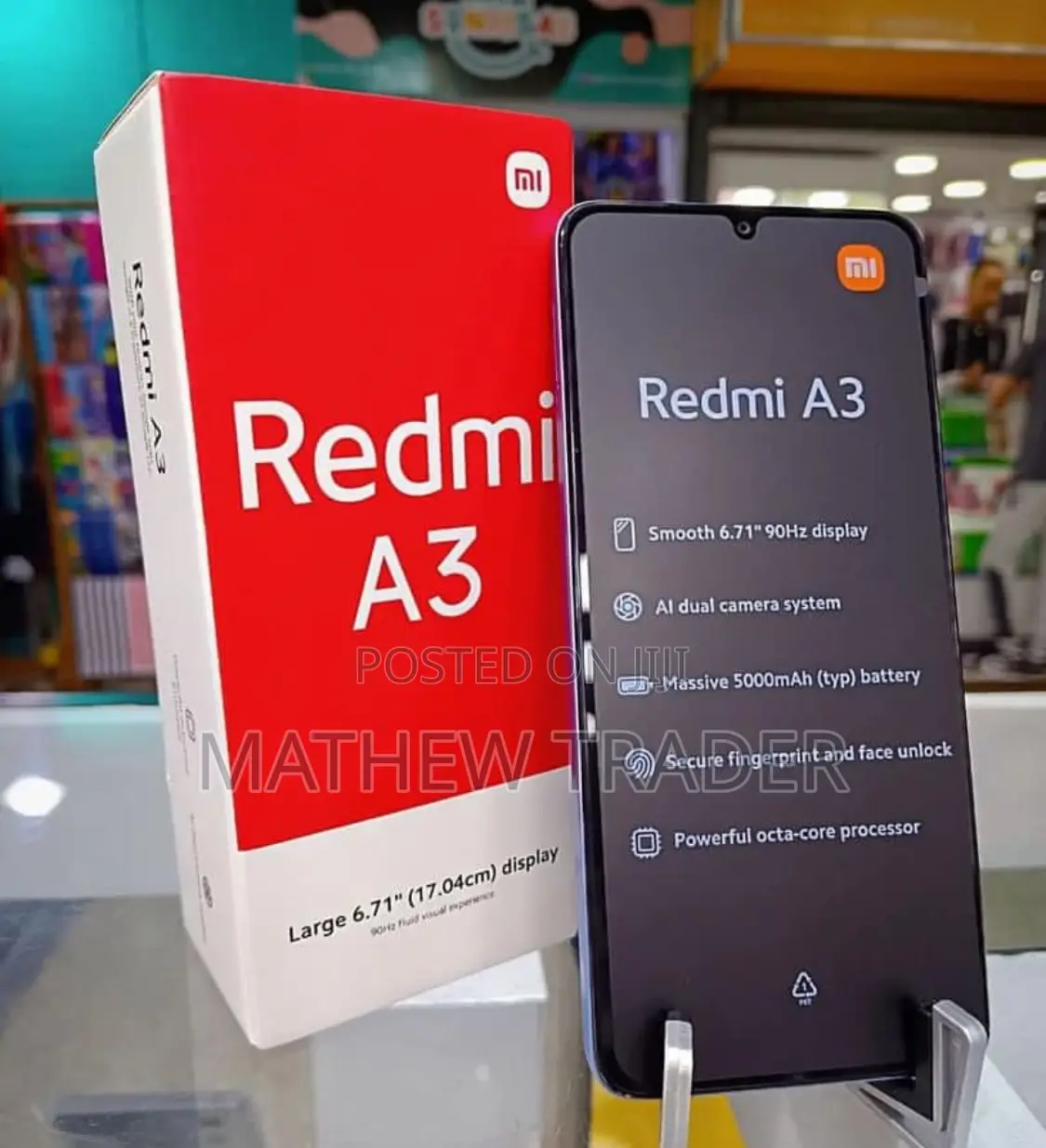 New Xiaomi Redmi A3 128 GB Black