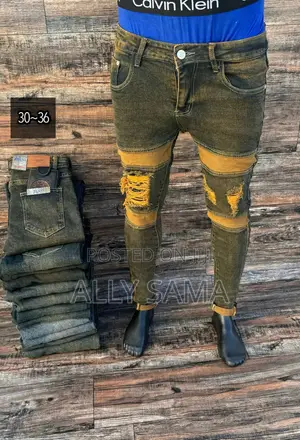 Mens Jeans Brown Good Quality