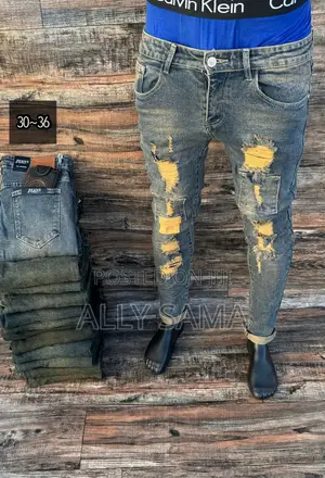 Mens Jeans Brown Good Quality