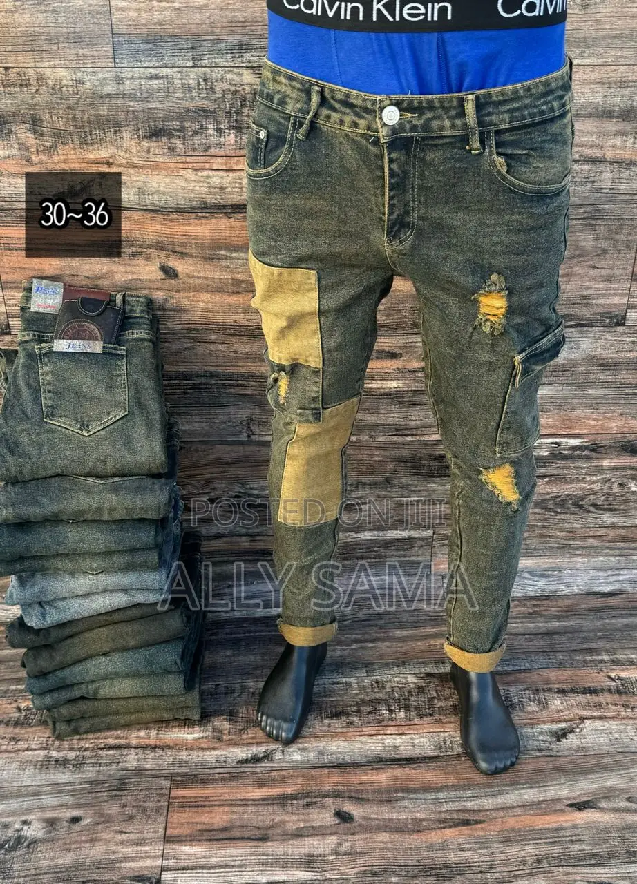 Mens Jeans Brown Good Quality