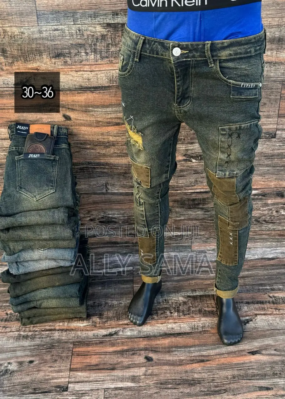 Mens Jeans Brown Good Quality