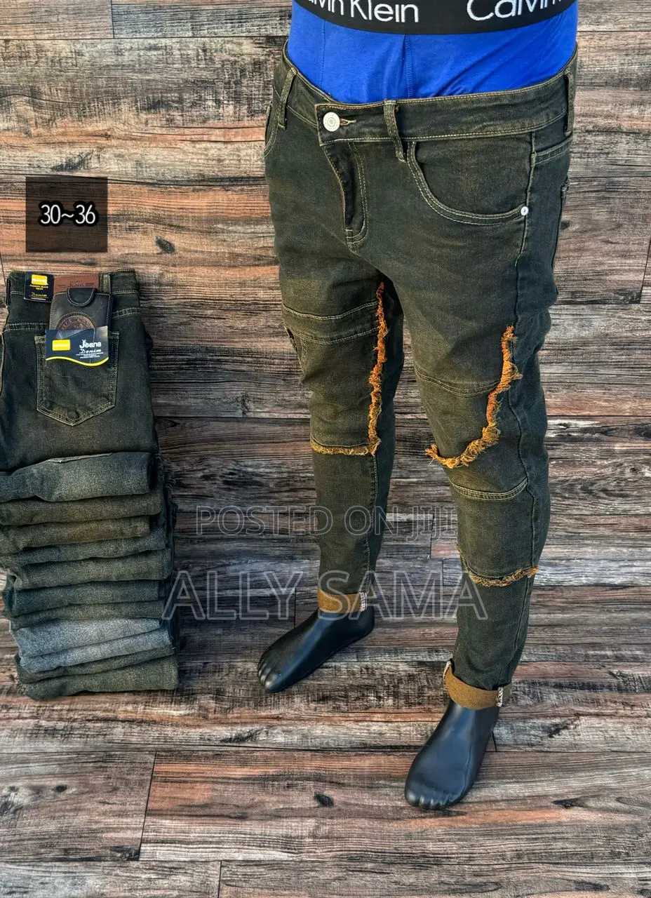 Mens Jeans Brown Good Quality