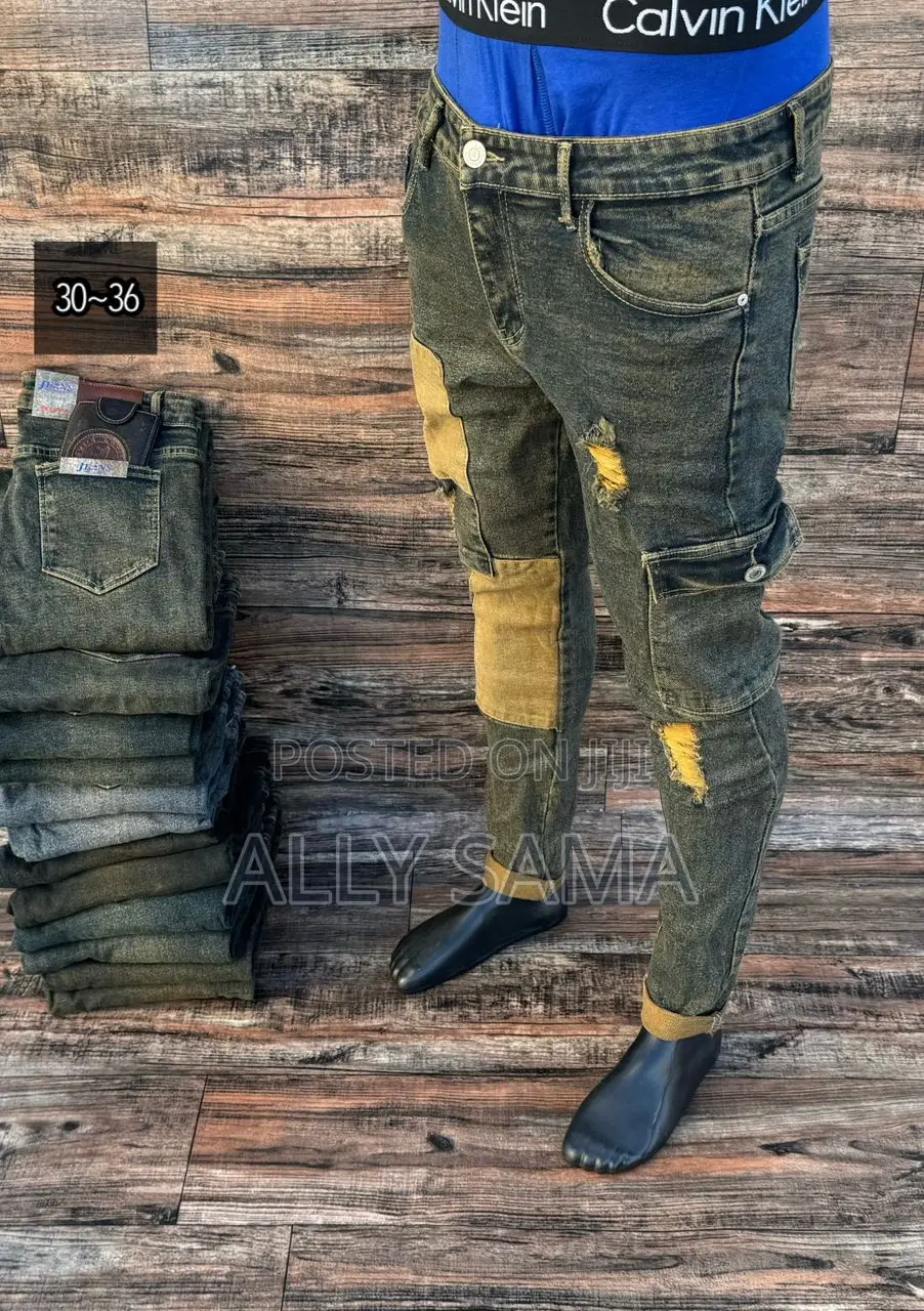 Mens Jeans Brown Good Quality
