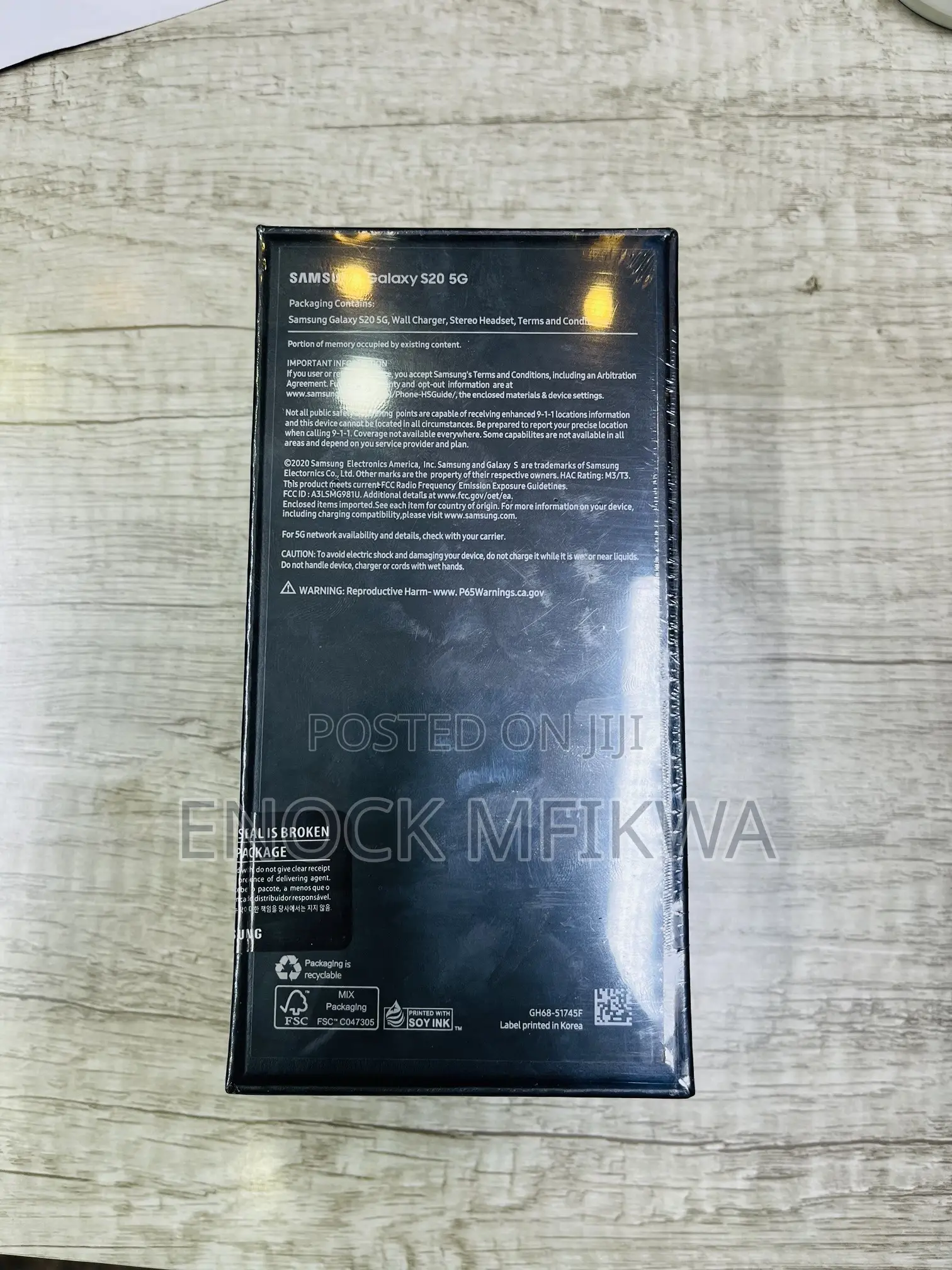 New Samsung Galaxy S20 128 GB Gray