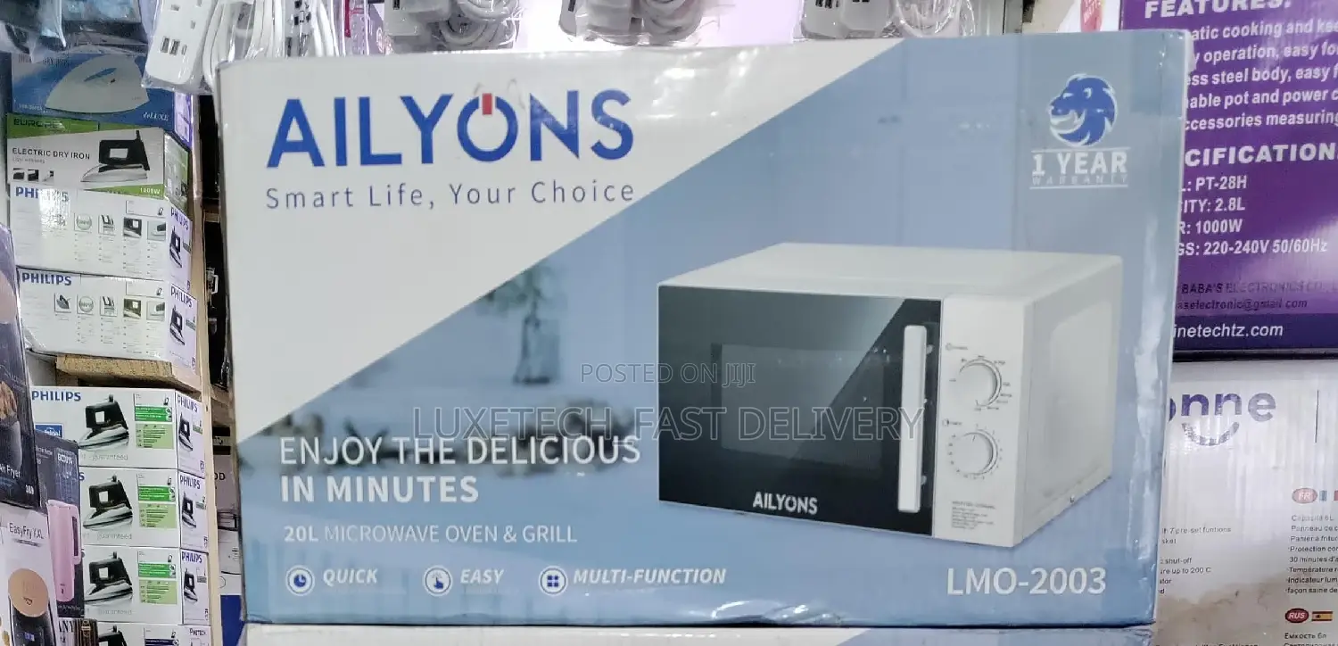 Ailyons Microwave Oven 20 Litres Heat and Grill (Inapasha Na Kuchoma)