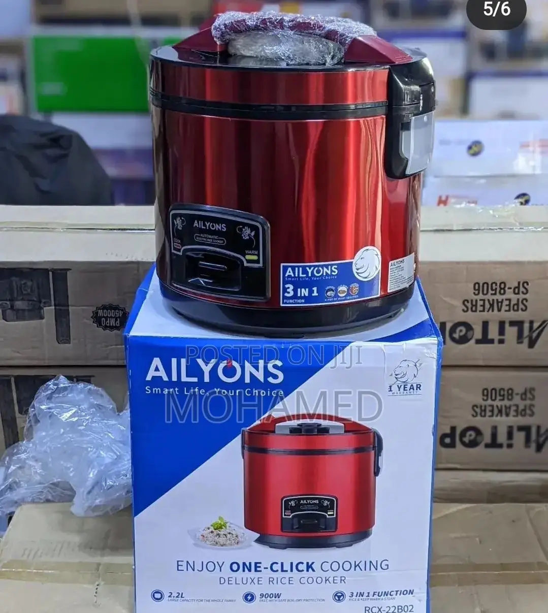 Ailyons Rice Cooker 2.2L