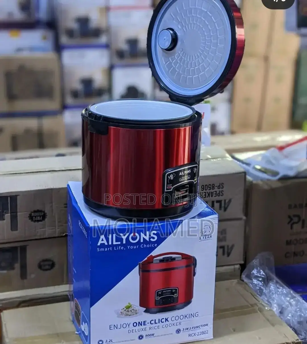 Ailyons Rice Cooker 2.2L