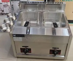 Generic Commercial Gas Double Deep Fryer 12l
