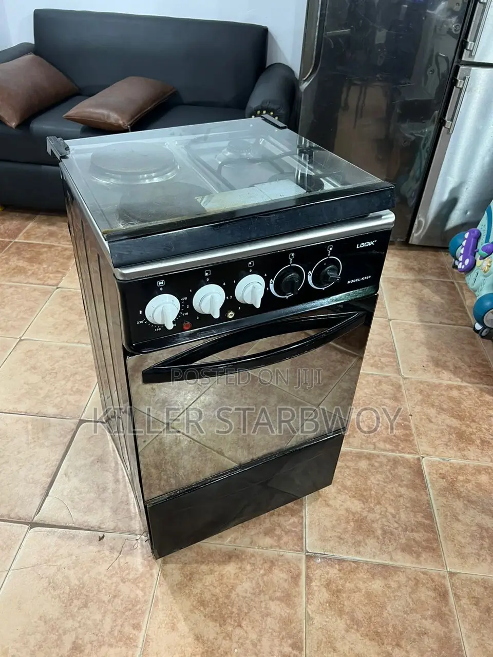 Cooker, Plate 2 Gas, 2 Umeme , Oven Umeme