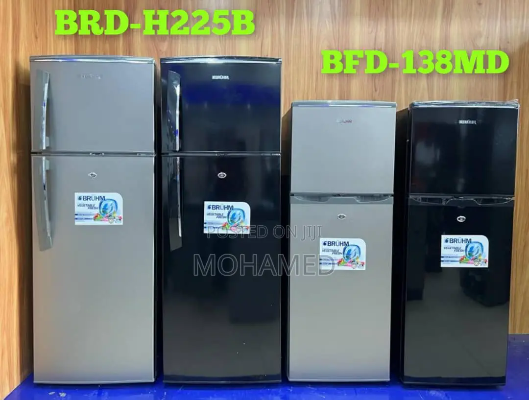 Bruhm Double Door Fridge/Friji 138L 208L