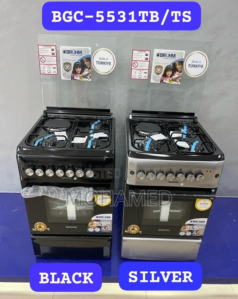Bruhm 3gas 1electric Cooker/Jiko
