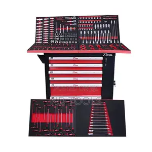 250PCS Hand Tools Mechanic Box Trolley