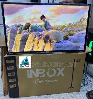 INBOX TV Double Glass 32 Inch Ina Picha Nzuri