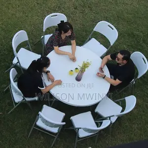 Round Folding Table+10 Chairs