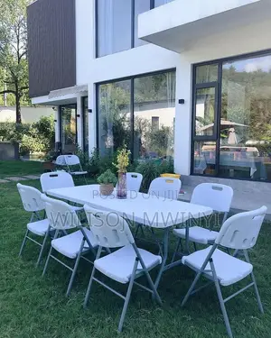 Folding Table+8 Chairs Full Set