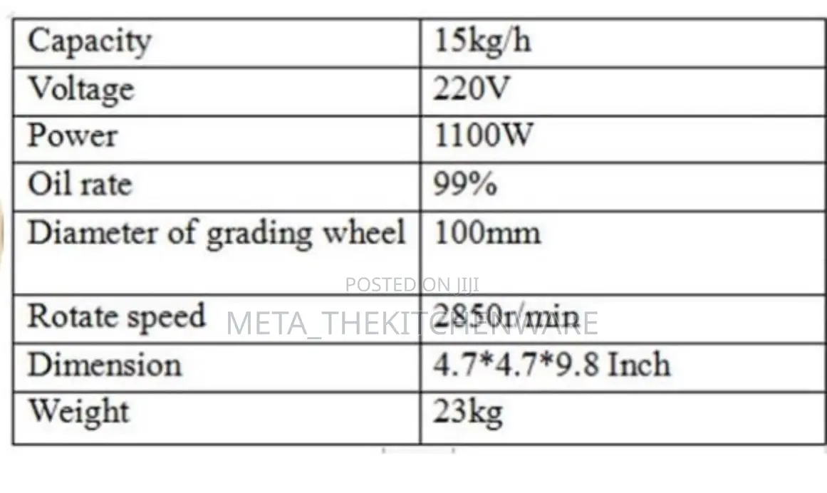 Peanut Butter Machine 15kg/HRS
