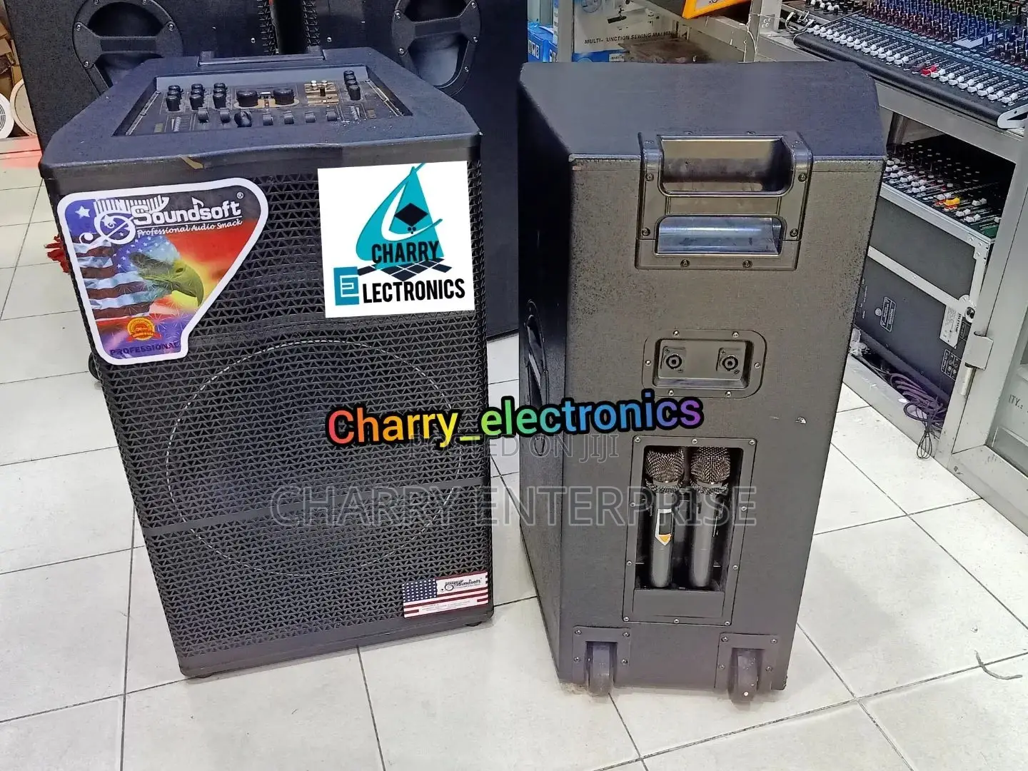 Soundsoft Speakers With Master Equalizer 2 Mic500w15"