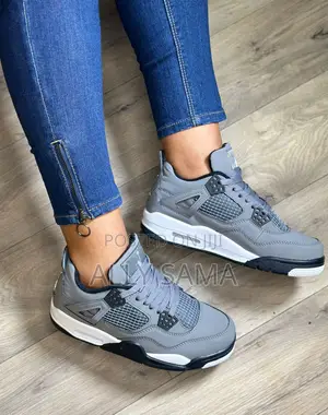 Womens Sneakers Jordan4 Gray Original