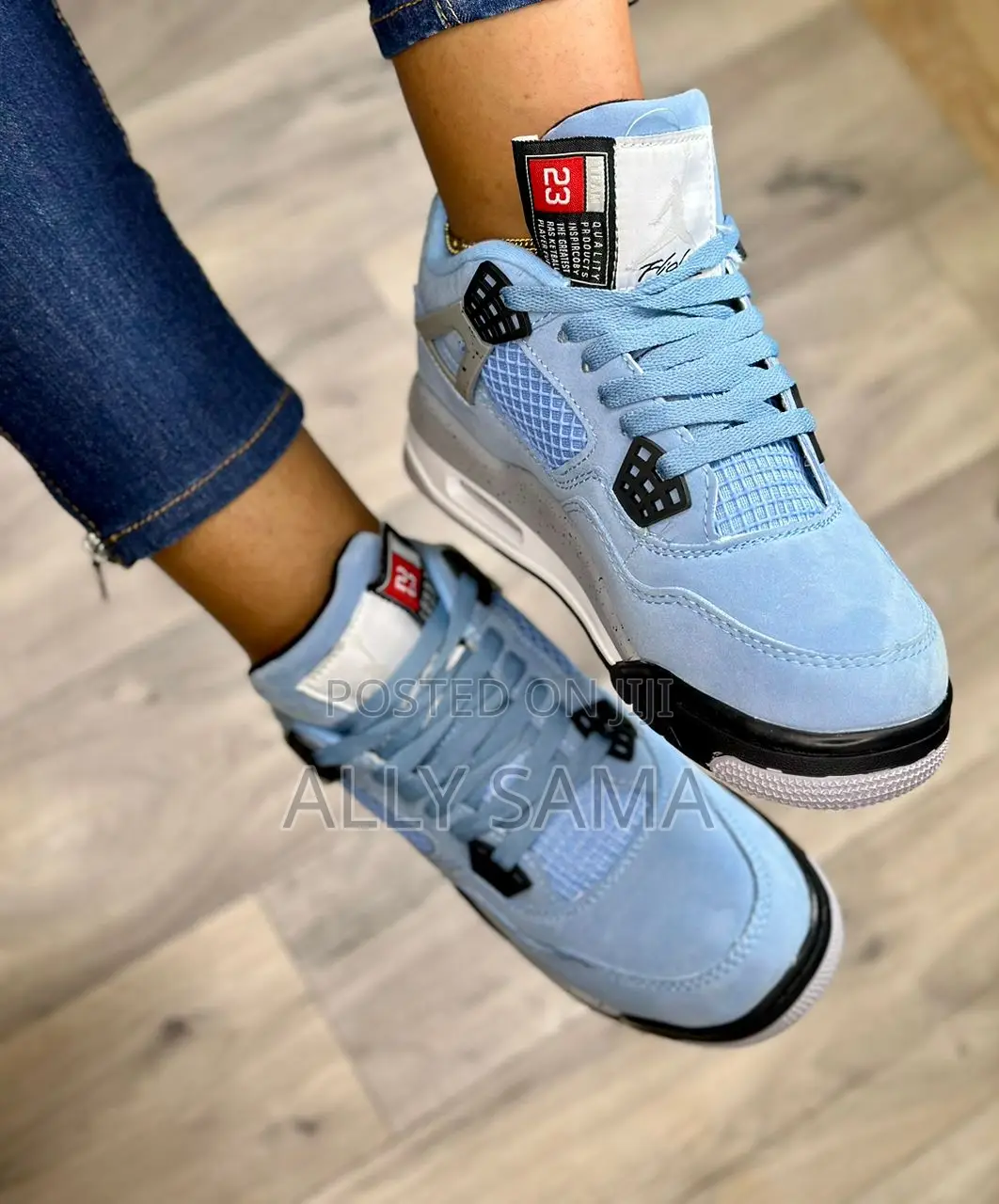 Womens Jordan4 Original Material Leather