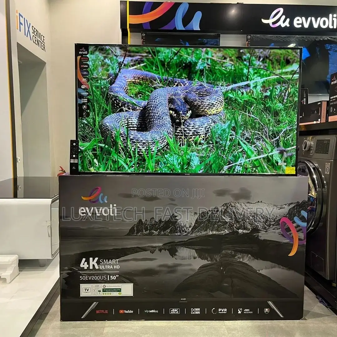 Evvoli 50 Inches Smart Ultra HD TV High Resolution