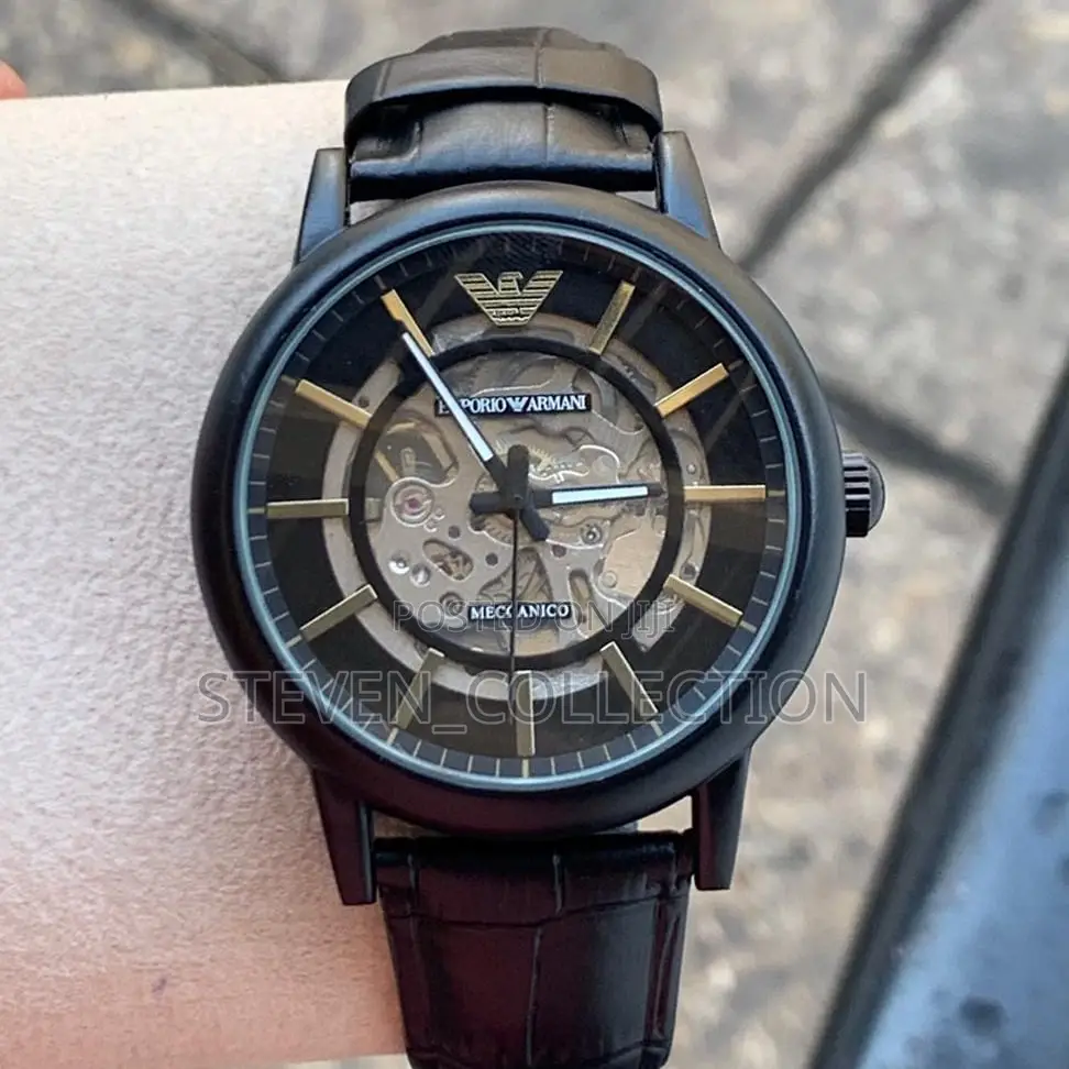 Emporio Arman Meccanico Automatic Watch.