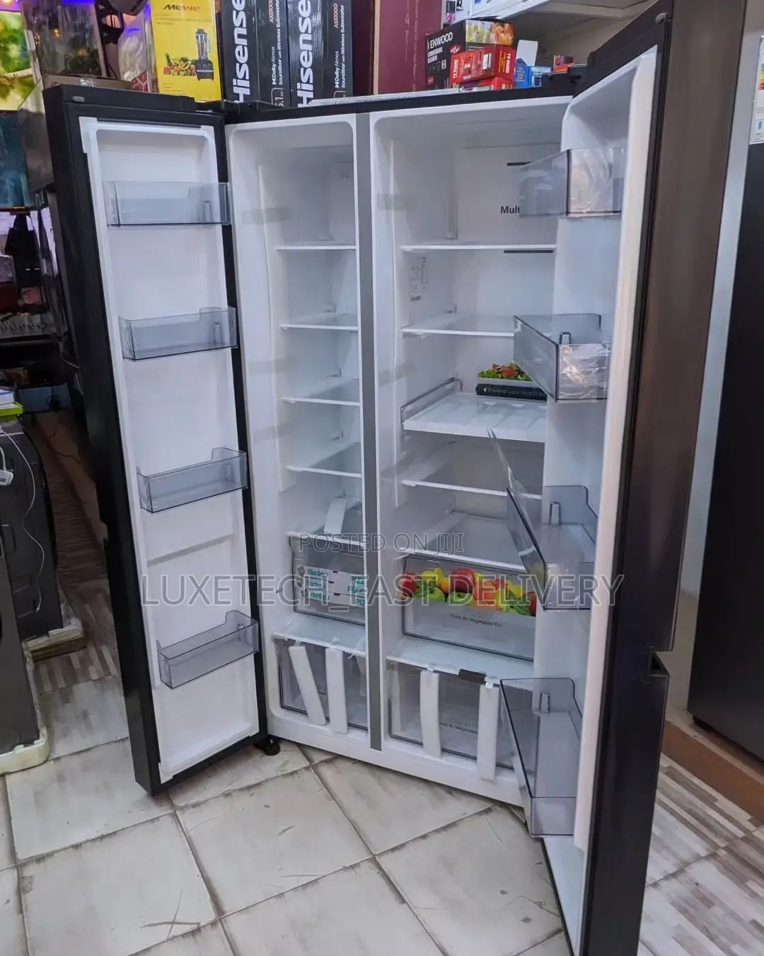 Hisense Side by Side Refrigerator 637 Litres (H800sb)
