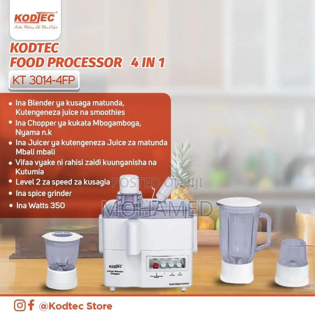 Kodtec Food Processor/Juicer 4 in 1