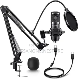 USB Microphone, Plug Play Cardioid Condenser Studio Mic