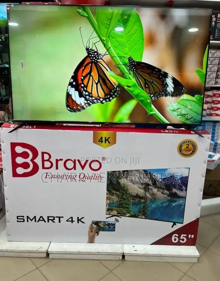 *Bravo Smart Tv Frameless 65” Inch With Screen Share