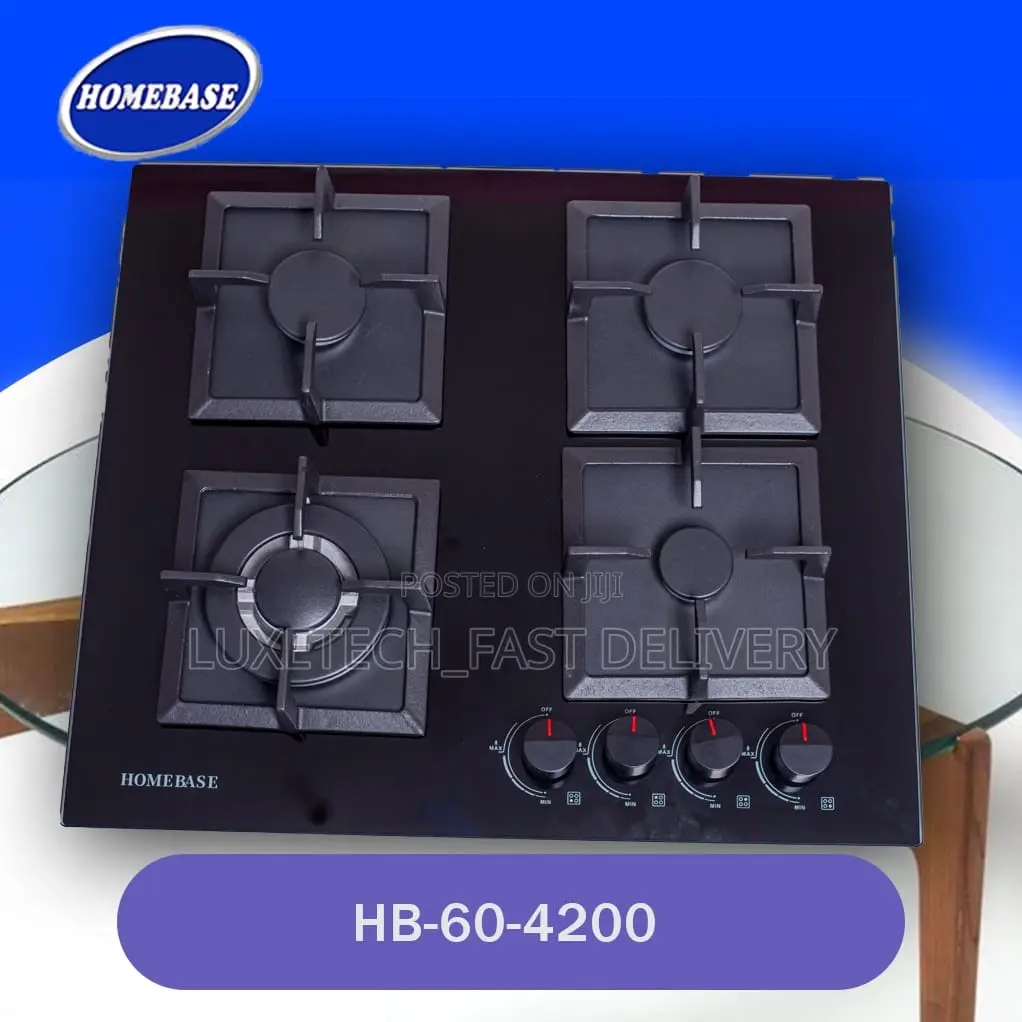 Homebase 4 Burners Gas Cooker | Gas Hob (Hb-60-4200)