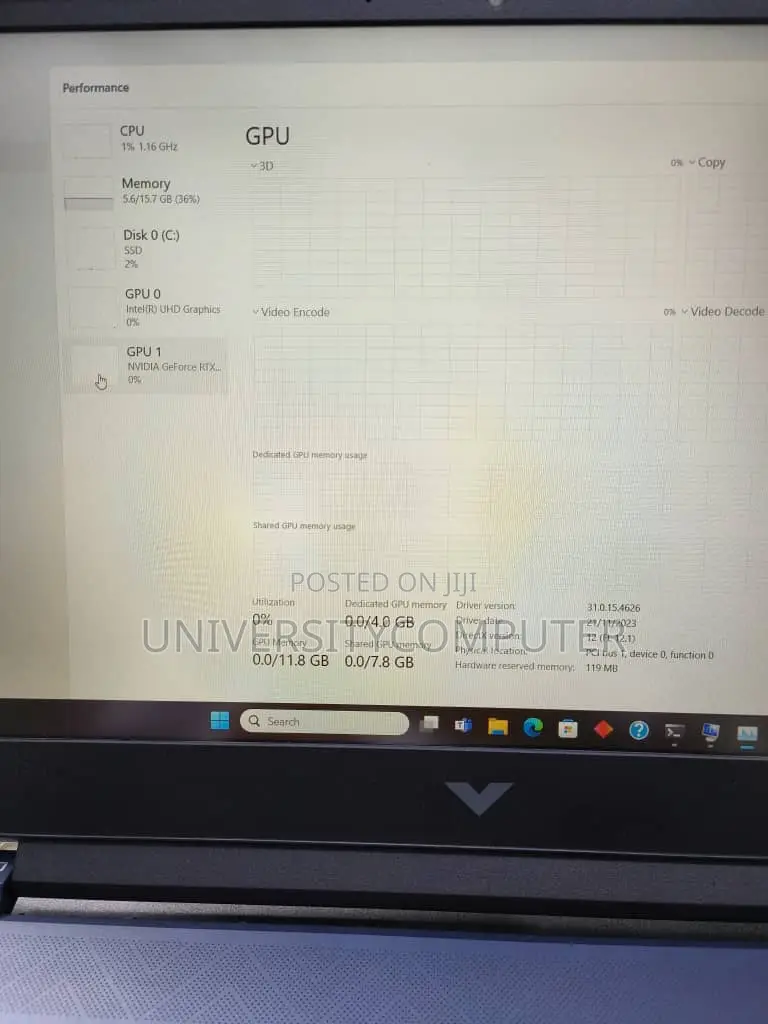 Laptop HP Victus 15 16GB Intel Core I7 SSD 512GB