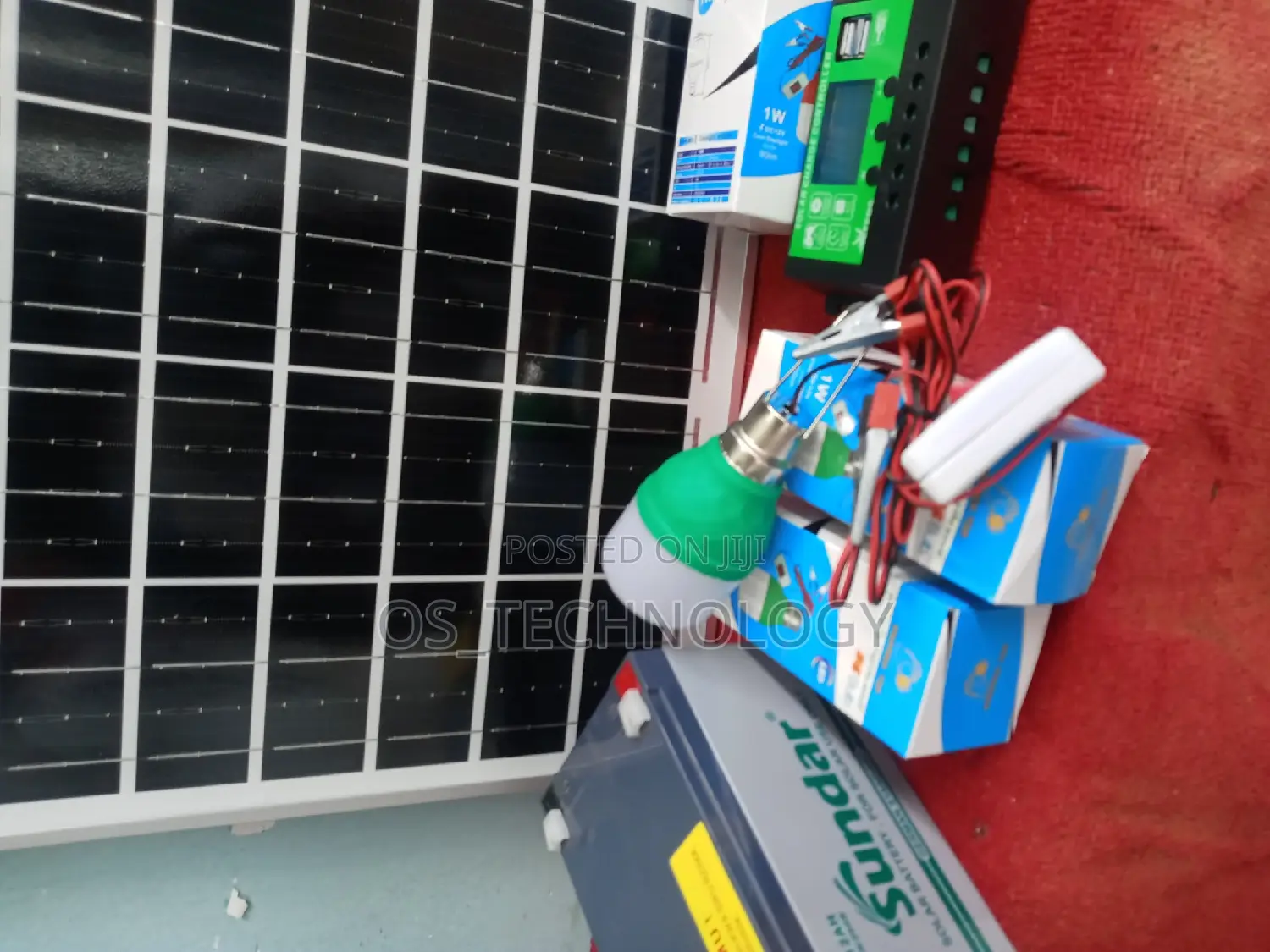 Full Set Sola 15W, Battery 12V 12ah, Controller 10A,Taa Nne