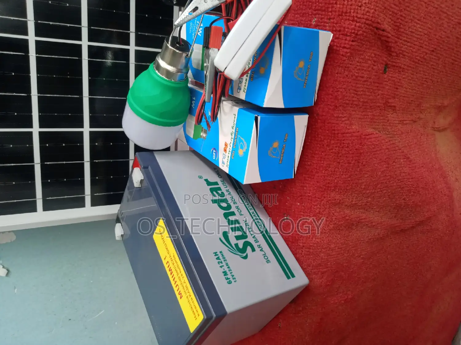 Full Set Sola 15W, Battery 12V 12ah, Controller 10A,Taa Nne