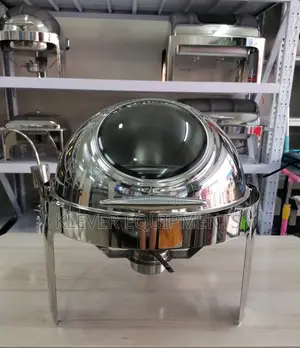 Stainless Steel Roll Top Chafing Dish., Silver Colour