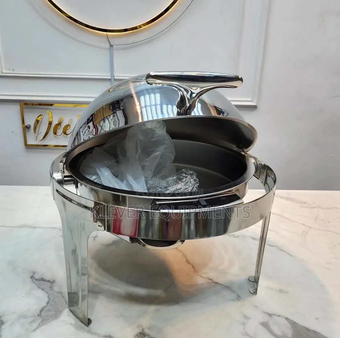 Stainless Steel Rolltop Chafing Dish With No Window