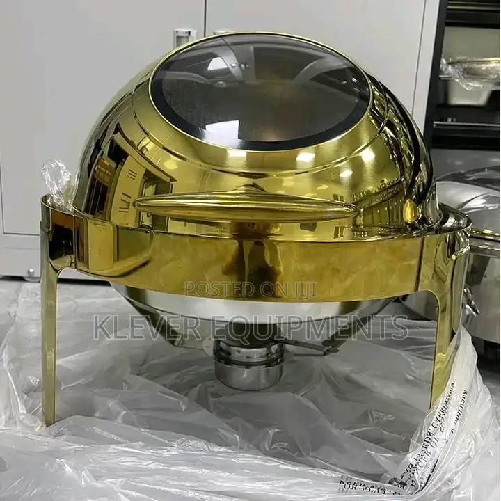 Roll-top Stainless Steel Gold Chafing Dish