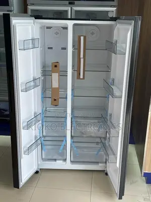 *Brühm Side by Side Refrigerator 518ltr (Glass Finish