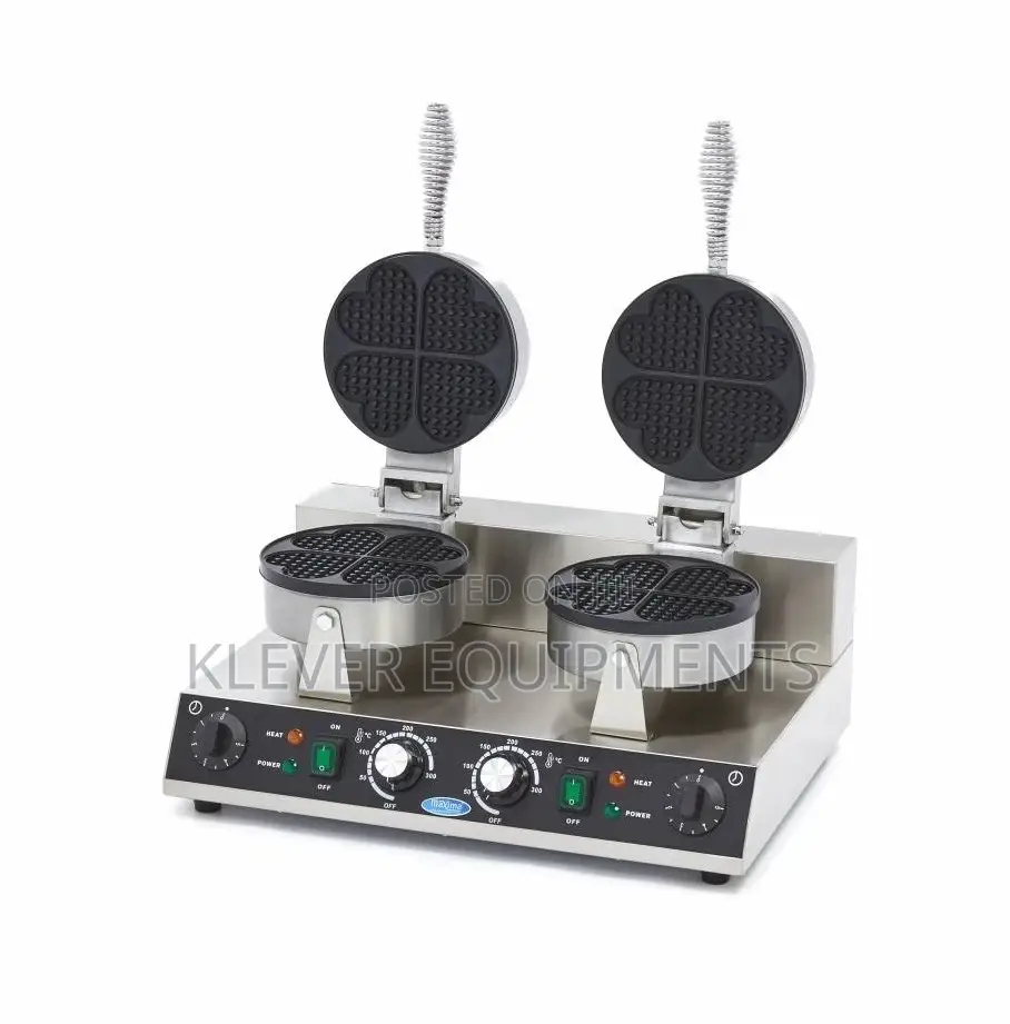 Heart Shaped Double Commercial Waffle Maker