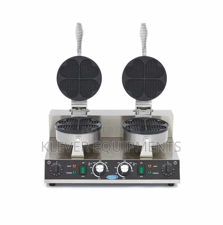 Heart Shaped Double Commercial Waffle Maker