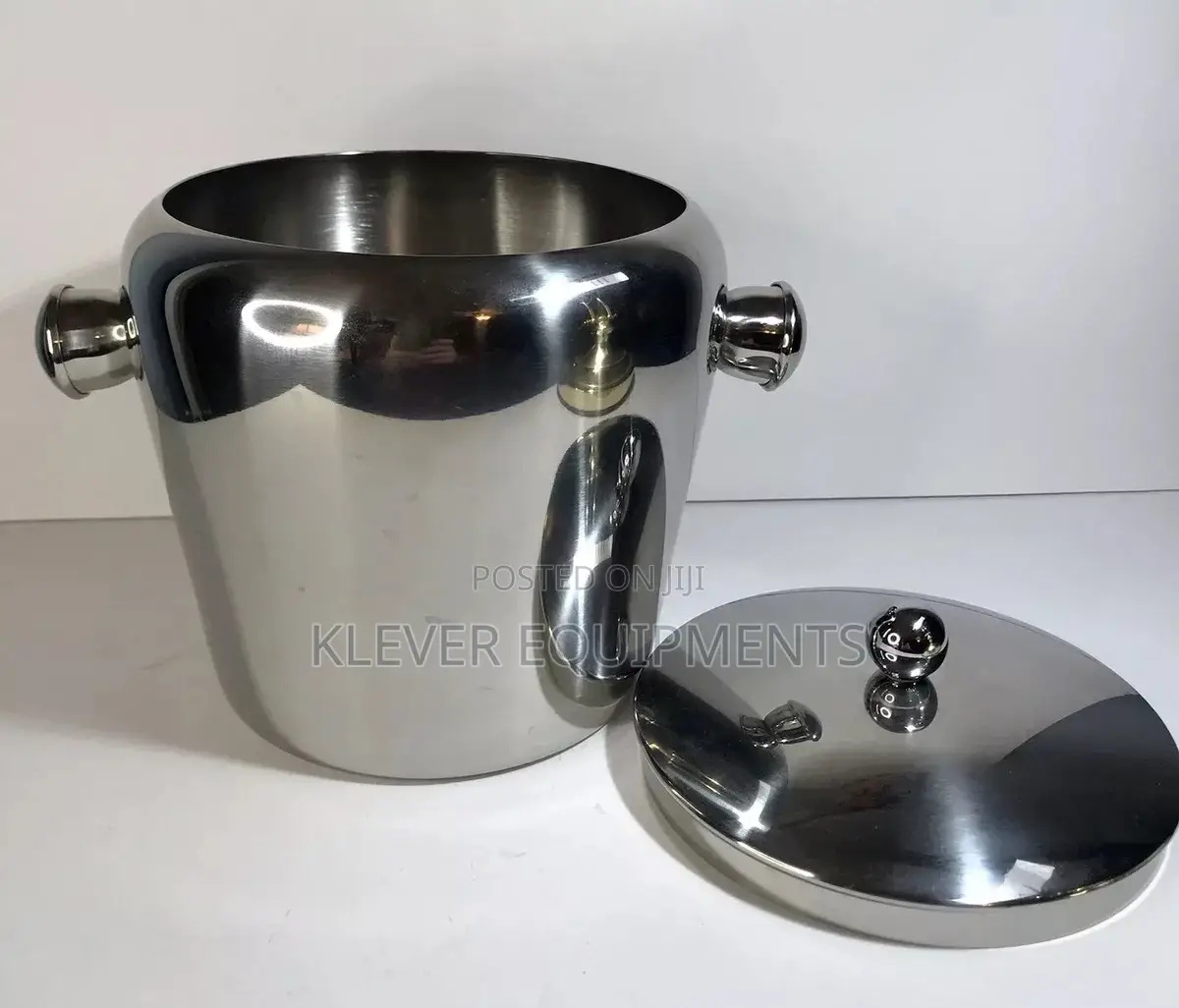 Stainless Steel Ice Bucket, 2litres Double Layer