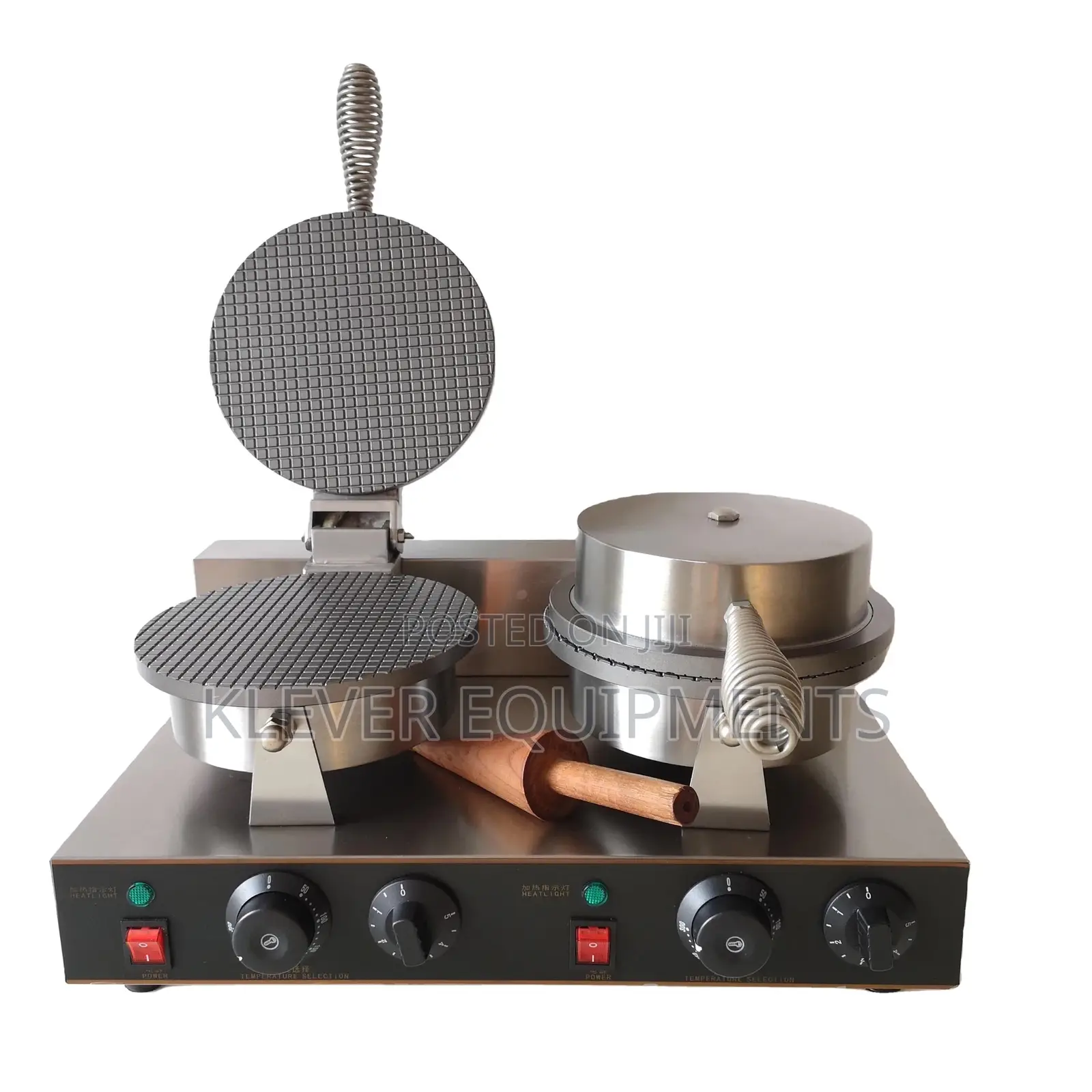 Double Head Commercial Cone Waffle Maker