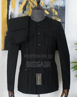 Kaunda Suits Round Collar | Suti Za Kiume | Kola Ya Duara