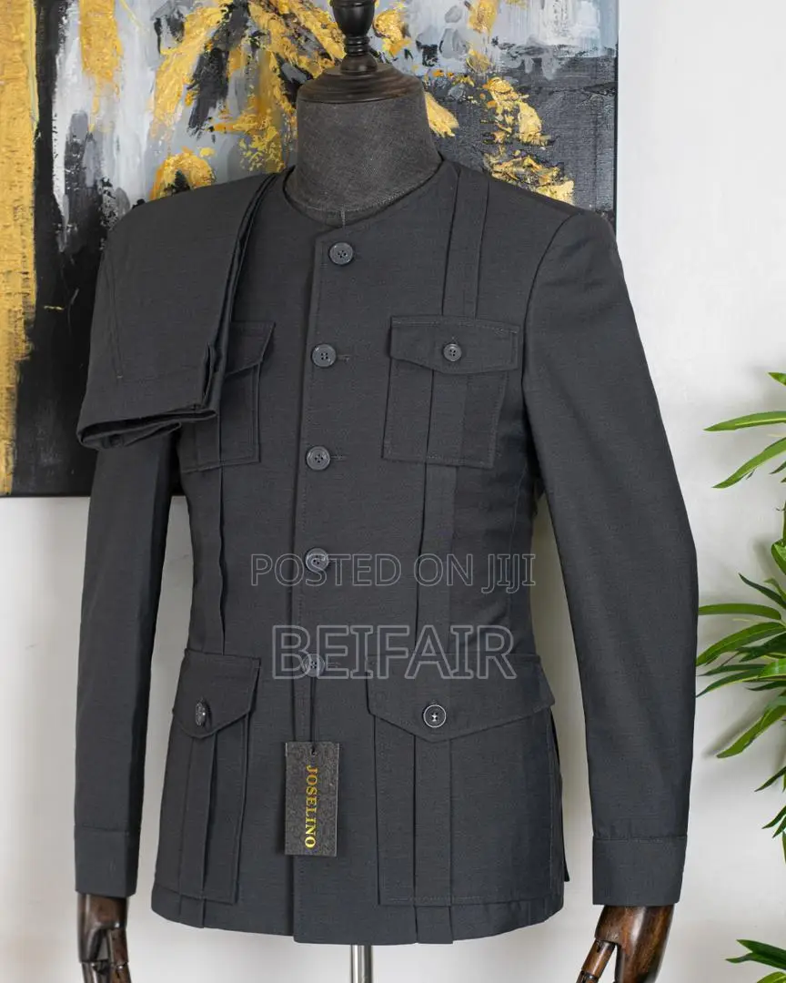 Kaunda Suits Round Collar | Suti Za Kiume | Kola Ya Duara