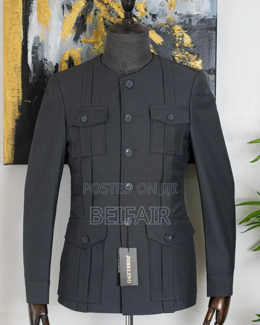 Kaunda Suits Round Collar | Suti Za Kiume | Kola Ya Duara