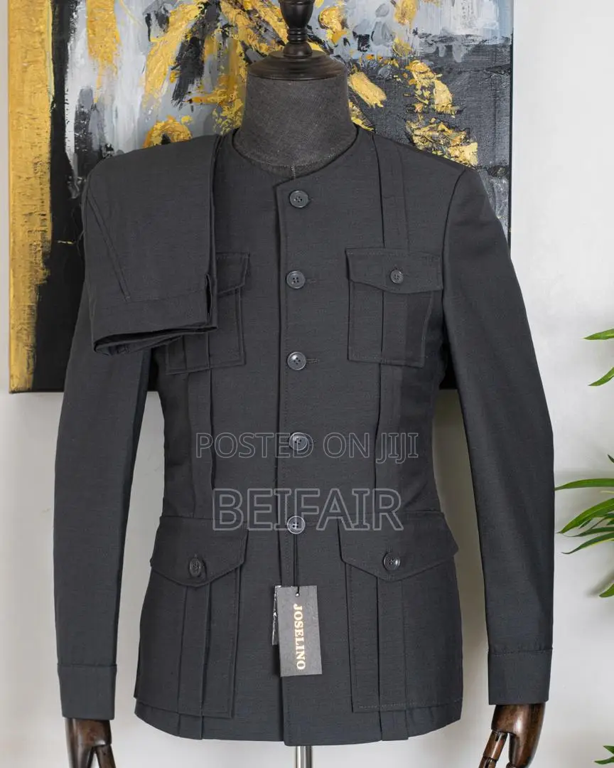 Kaunda Suits Round Collar | Suti Za Kiume | Kola Ya Duara
