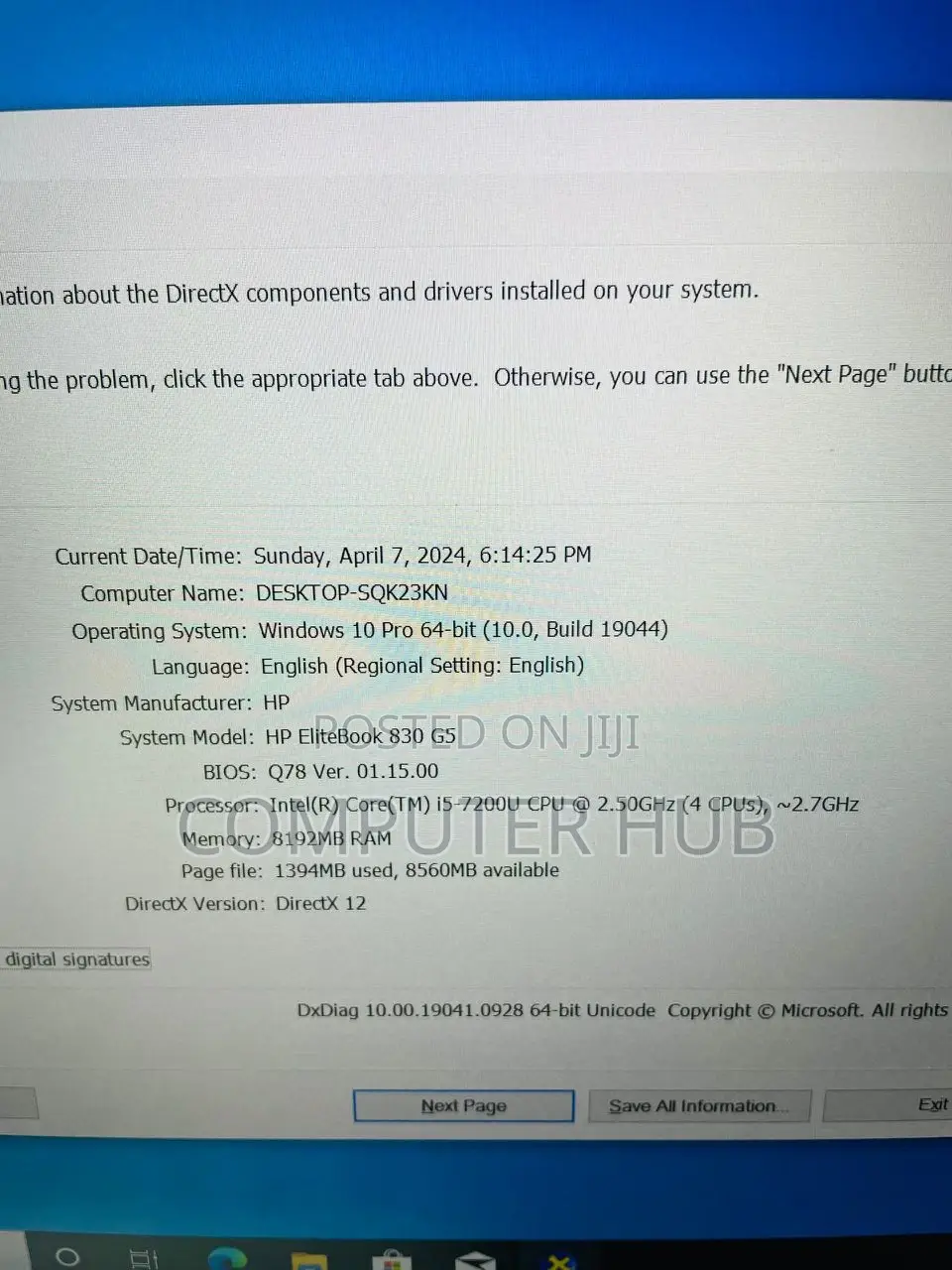 Laptop HP EliteBook 830 G5 8GB Intel Core I5 SSD 256GB