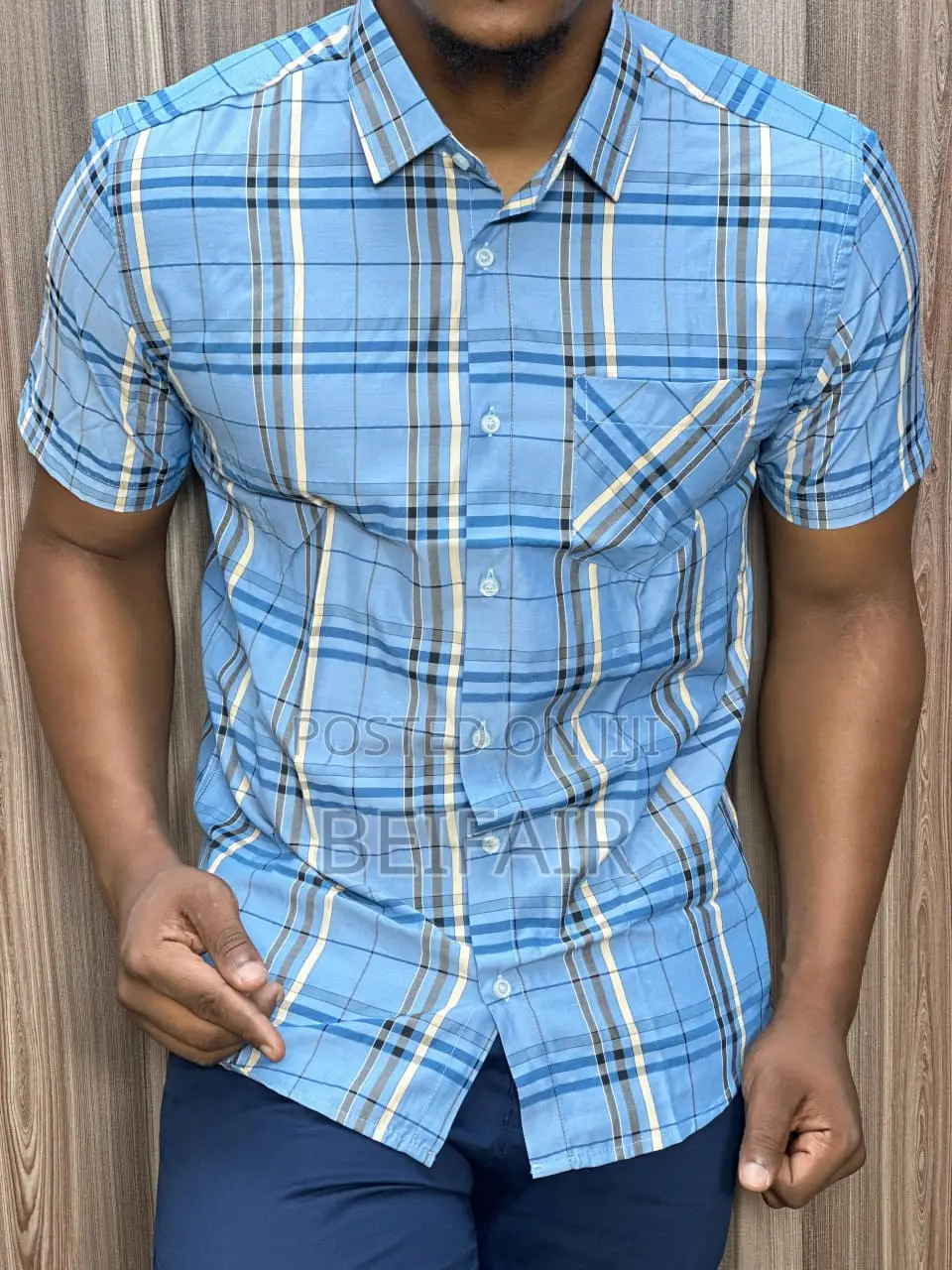 Mashati Ya Kiume | Men Shirt | Short Sleeves | Mikono Mifupi