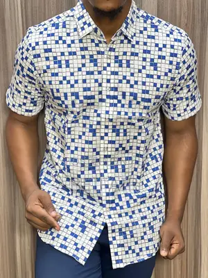 Mashati Ya Kiume | Mikononi Mifupi | Short Sleeves Shirts