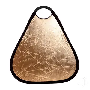 2in1 80cm Triangular Reflector, Gold/Silver